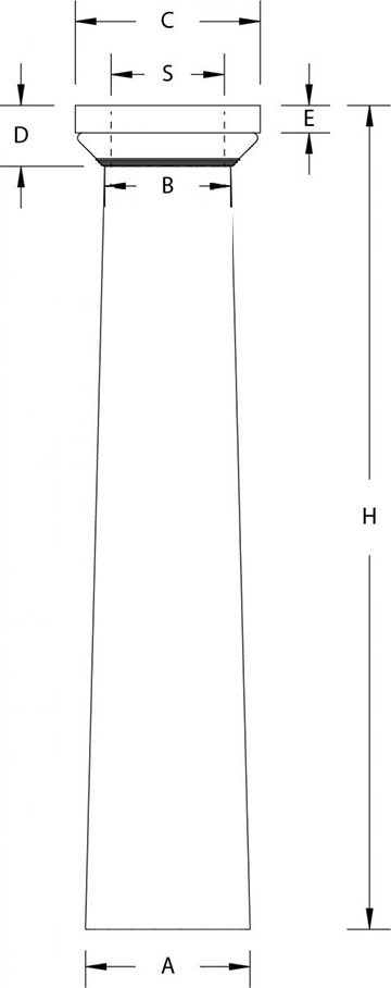 RoyalCast Greek Doric Plain Shaft Column